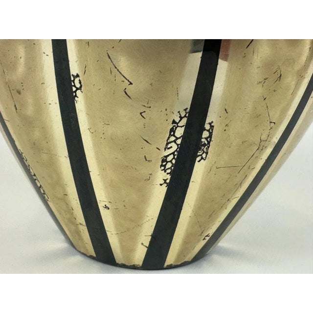 Metal Art Deco Silver-Plated Ikora Vase from WMF, 1950s For Sale - Image 7 of 15
