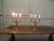 A Pair of Large Brass 3 Branch Table Lamps “Candelabra” A very beautiful pair to enhance your Room or Sideboard, the...