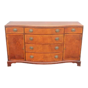 1940s Traditional Style Mahogany Buffet/ Sideboard/ Credenza