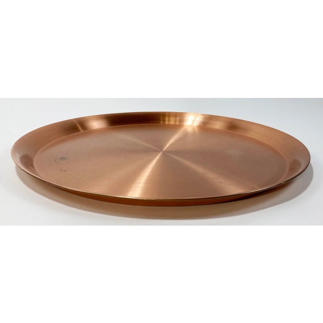 アンティーク ブロンズ バケツ 銅製(メ1064) Vintage Large Round Copper Tray | Chairish