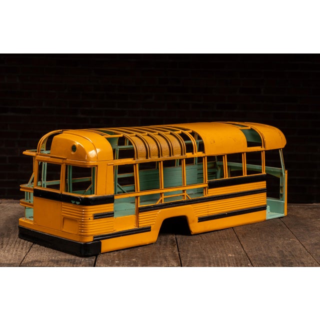 Mid 20th Century Vintage School Bus Structural Salesman Sample Model For Sale - Image 5 of 12