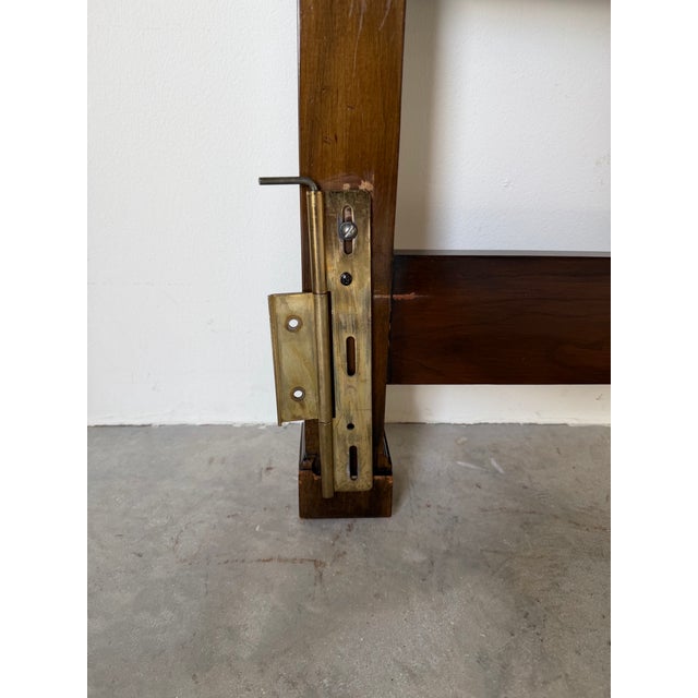 1970s Baker Hollywood Regency Style Walnut Fretwork King Size Headboard For Sale - Image 11 of 13