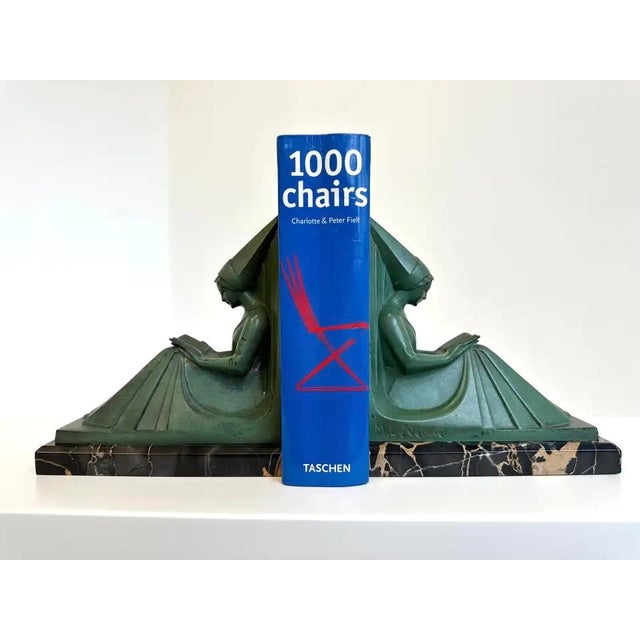 Vintage French Art Deco Bookends by Max Le Verrier, 1930, Set of 2 For Sale - Image 10 of 15