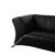 Modern 322 3-Seater Sofa in Black Leather from Rolf Benz For Sale - Image 3 of 11