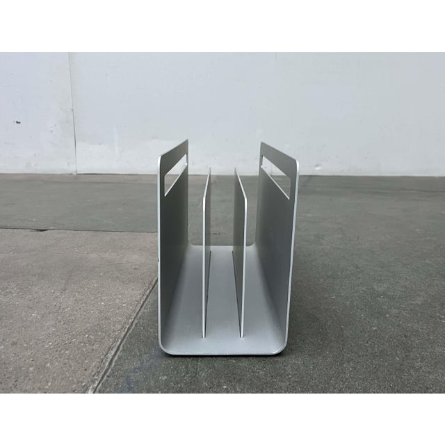 Minimalist Aluminum Magazine Rack by Norman Foster for Helit, Germany, 1990s For Sale - Image 7 of 18