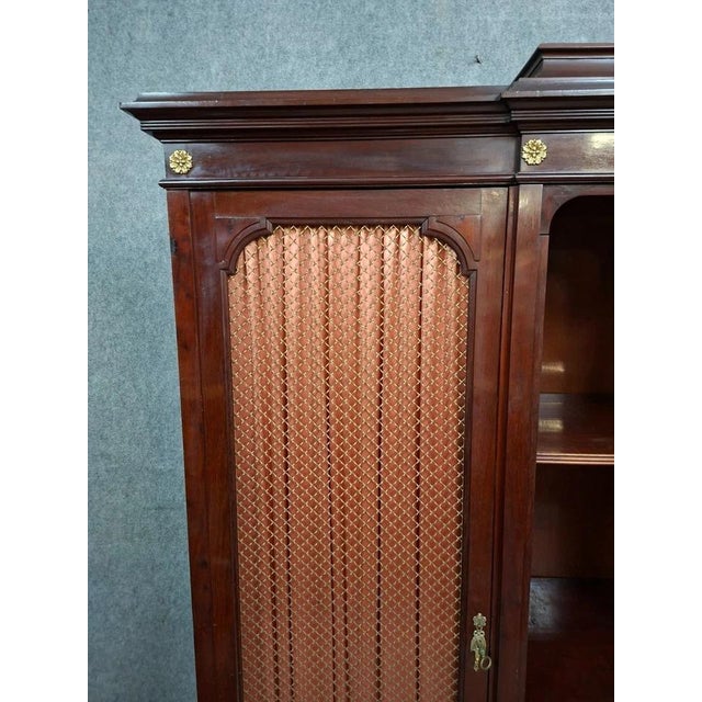 Wood Louis XVI Style Bookcase in Mahogany, Paris, France For Sale - Image 7 of 10