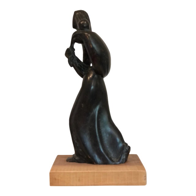 Early 20th Century Sculpture of Woman and Child For Sale