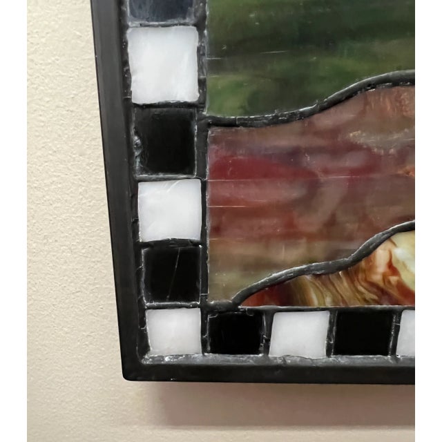 Metal Meyda Tiffany Stained Glass Hanging Rooster Window Panel For Sale - Image 7 of 9