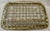 Vintage Handwoven Silver Rectangular Basket For Sale - Image 4 of 4