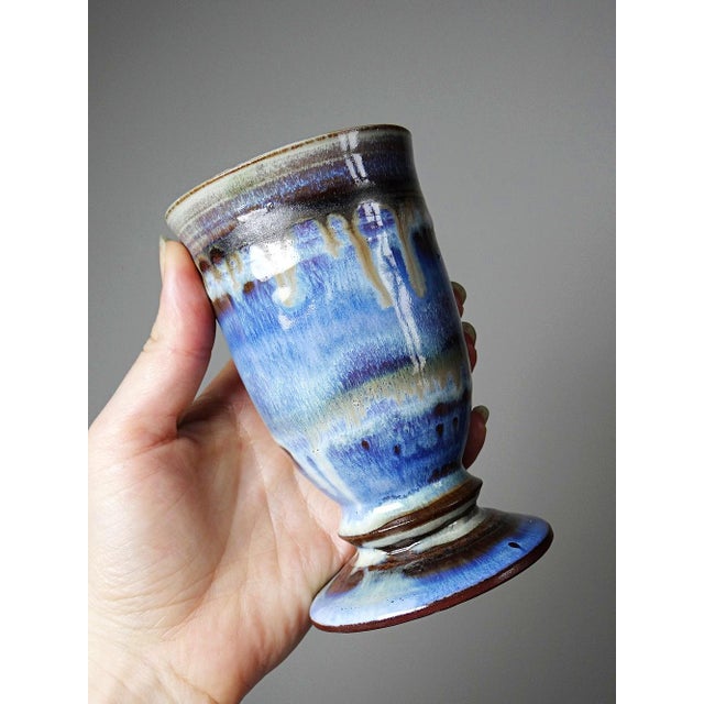 Vintage Glazed Ceramic Mazagrans, 1960s, Set of 5 For Sale - Image 6 of 17