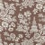 Schumacher Song Garden Fabric in Cocoa For Sale