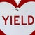 Red Yield Heart II - Original Pop Art Steel Street Sign Wall Sculpture by Scott Froschauer For Sale - Image 8 of 10
