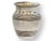 Early 20th century English silver-plate mustard pot engraved 'Just a Spot'. Featuring a ribbed barrel form and soft, time-...