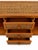 English 1980s Vintage Woven Rattan and Wood Credenza Sideboard For Sale - Image 3 of 11
