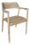 Dean Wooden Patio Dining Chair by Artesia For Sale