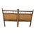 1960s Faux Bamboo and Rattan Twin Headboard Set For Sale