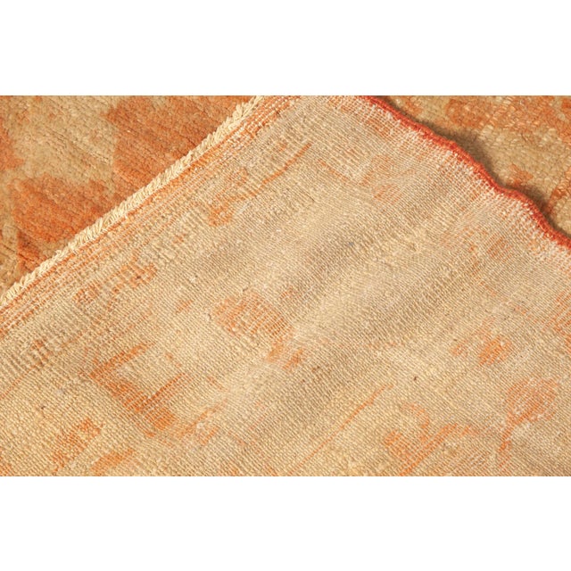 Early 20th Century Antique Turkish Oushak Rug For Sale - Image 5 of 5