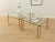 Wonderful coffee tables, model T 24, from the 1970s by Peter Ghyczy. High-quality brass feet and table top made of 11mm...