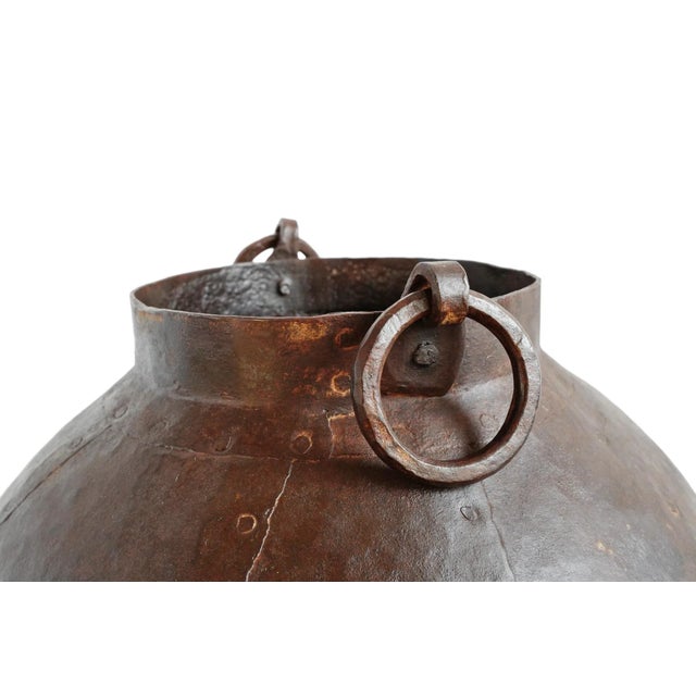 Vintage Solid Iron Pot For Sale In Los Angeles - Image 6 of 7