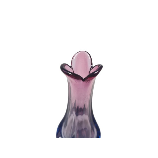 Glass Italian Vase in Murano Glass from Mandruzzato, 1950s For Sale - Image 7 of 10