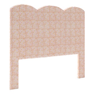 Starmount Headboard in Christopher Farr Cloth Punch Paisley, Peach - King For Sale