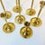 Metal Mid Century Hollywood Regency Gustavian Swedish Graduating Brass Candle Holders - Set of 7 For Sale - Image 7 of 10