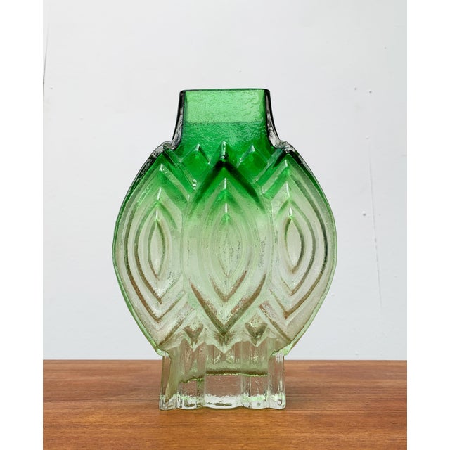 Vintage Finnish Glass Vase by Kaj Blomqvist for Kumela For Sale - Image 3 of 18