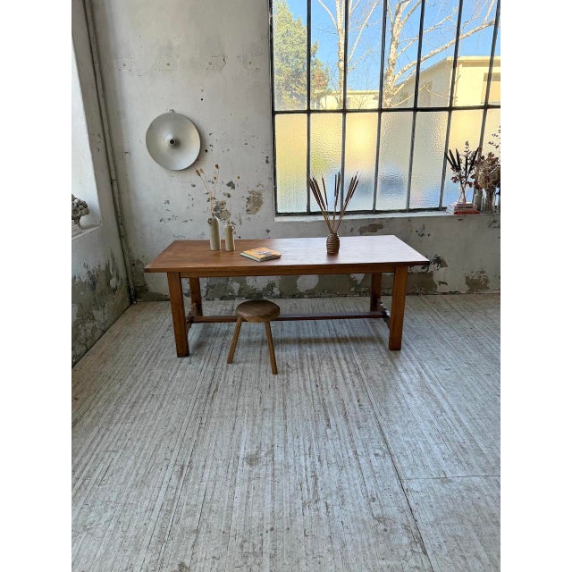 1970s Oak Farm Table, 1970s For Sale - Image 5 of 18