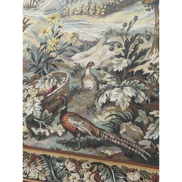 Vintage French Jacquard Tapestry with Autumn-Winter Motif in the style of Aubusson, 1970s For Sale - Image 13 of 18