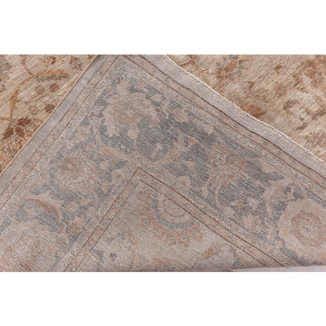 Textile 1920s North Indian Handmade Wool Rug For Sale - Image 7 of 11