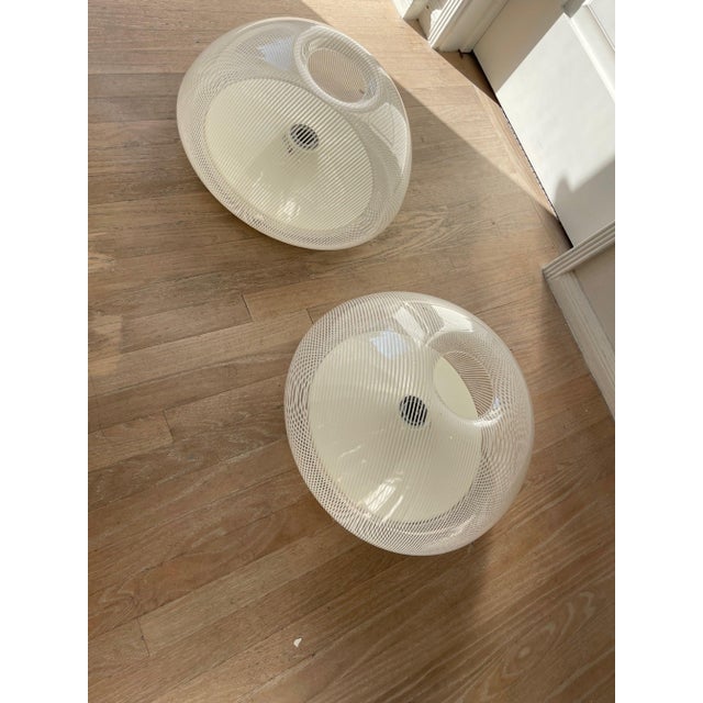 Italian 1980s Italian Oversized Sconces - A Pair For Sale - Image 3 of 6