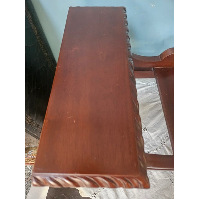 Carved Mahogany Bed Library Step For Sale In Indianapolis - Image 6 of 11