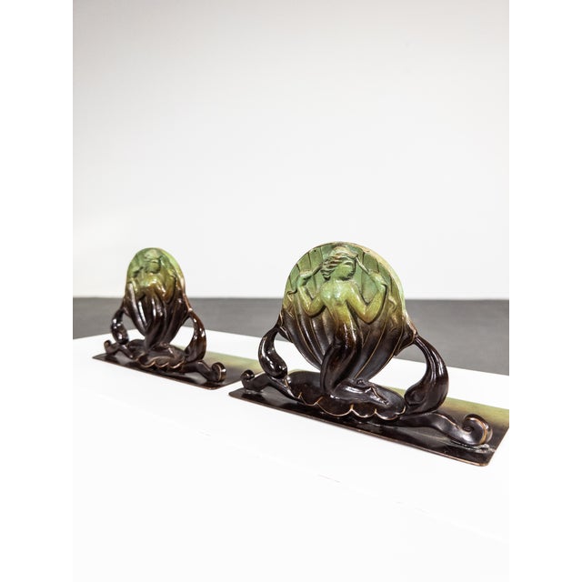 Art Deco Bookends from Ystad-Metall, Sweden, 1930s, Set of 2 For Sale - Image 6 of 6