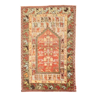 Antique Zabihi Collection Turkish Melas Rug - 3'5" x 5'2" For Sale