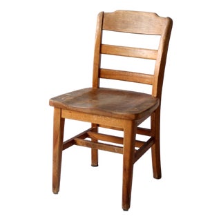 Vintage University of Wisconsin Desk Chair For Sale