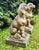 Beige Large Limestone Dogs Statues, France, 1940s, Set of 2 For Sale - Image 8 of 12
