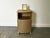 Wood Vintage Bedside Cabinet in Champagne Gold Woven Fibre from Lloyd Loom, 1940s For Sale - Image 7 of 11