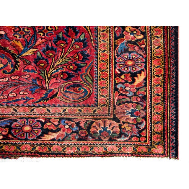Early 20th Century Persian Lilihan Rug For Sale - Image 10 of 12