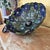 Late 20th Century Late 20th Century Meyda Tiffany Blue Floral Stained Glass Hanging Pendant / Swag Lamp For Sale - Image 5 of 18