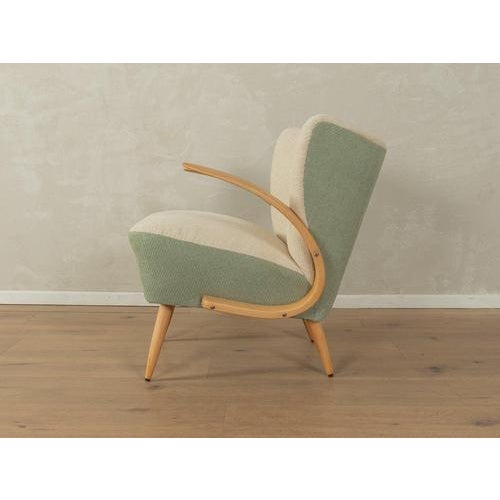Mid-Century Two Tone Beech Armchair For Sale - Image 3 of 9