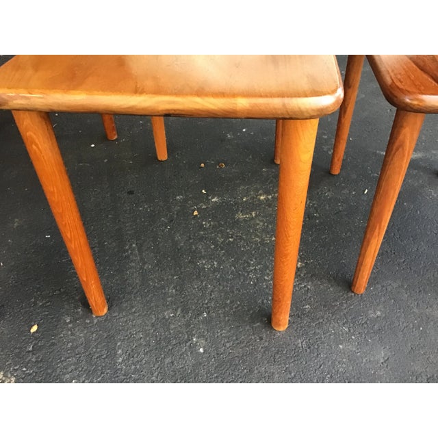 1960s Mid-Century Modern Teak Nesting Tables With Rounded Corners - Set of 3 For Sale - Image 9 of 13