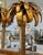 Monumental Pair of Maison Jansen Gilt Metal Palm Tree Floor Lamps For Sale - Image 6 of 16