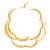1990s Herve Van Der Straeten Choker Collar Necklace Scalloped Edges 24k Gold Plated For Sale