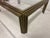 Vintage French Steel and Brass Coffee Table, 1970s For Sale - Image 11 of 13