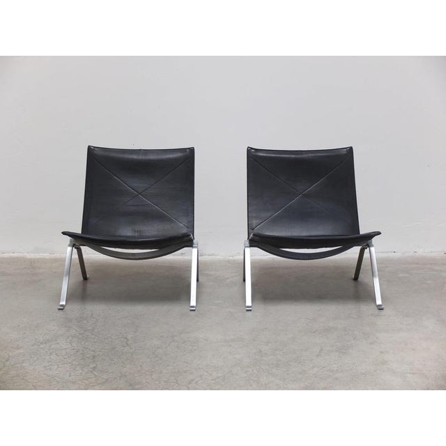 Metal PK22 Chairs by Poul Kjærholm for Fritz Hansen, 1988, Set of 2 For Sale - Image 7 of 18