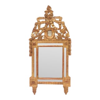 Late 18th Century French Louis XVI Giltwood Mirror For Sale
