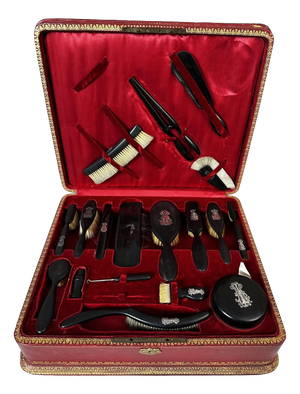 Antique French Toiletry Set, 1890s