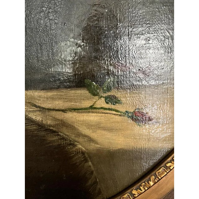 Bouquet of Peony Flowers, Late 19th Century, Oil on Canvas, Framed For Sale - Image 4 of 8