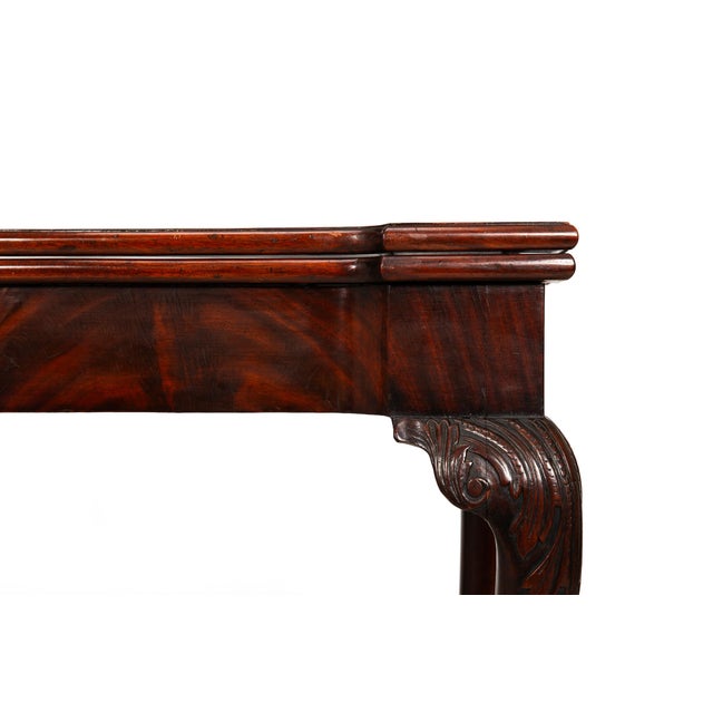 English George III Mahogany Gate Leg Card Game Table Circa 1770 For Sale - Image 14 of 18