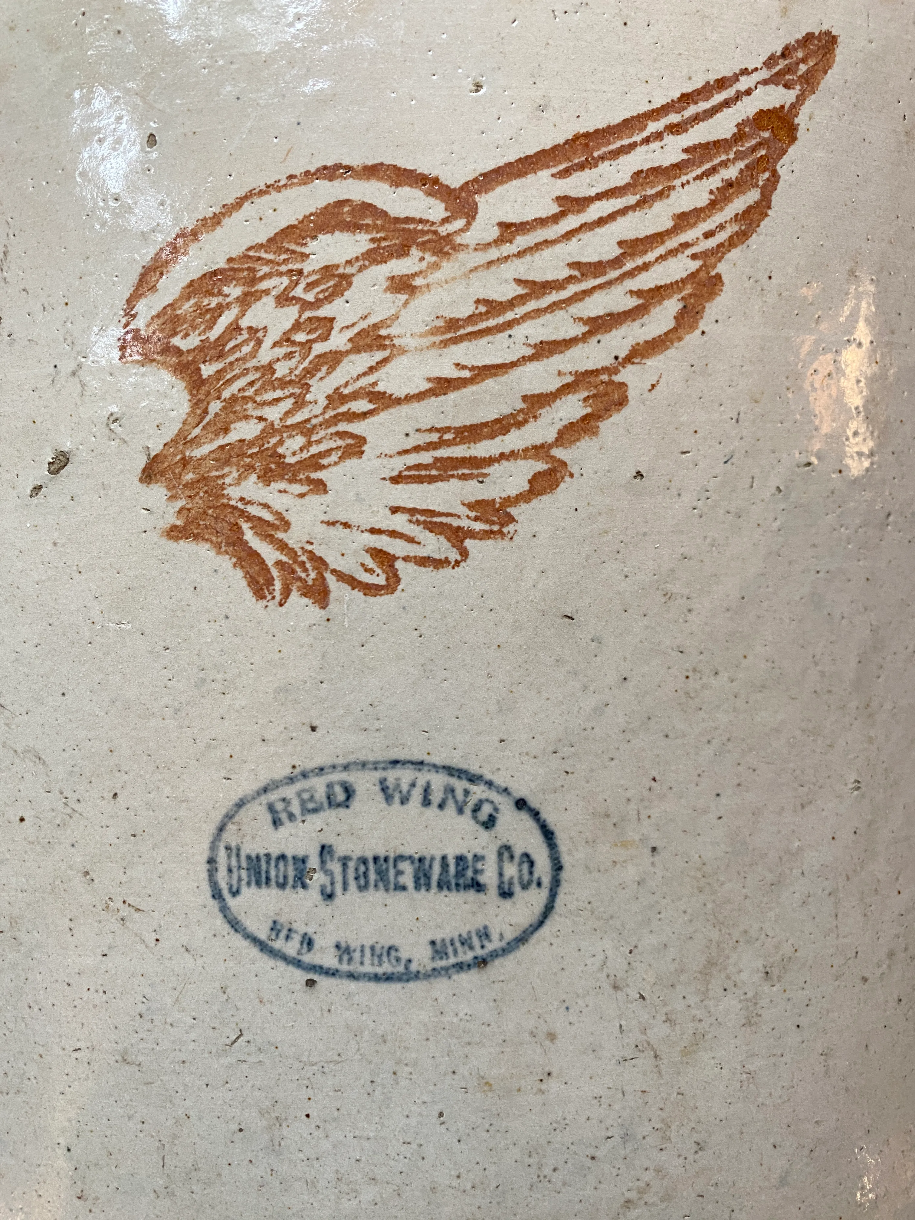 1915 Red Wing 12 Gallon Stoneware Crock | Chairish